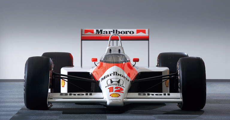 Imagem do MP4/4 - Lendário carro F1 da McLaren. Post site F1 Hoje