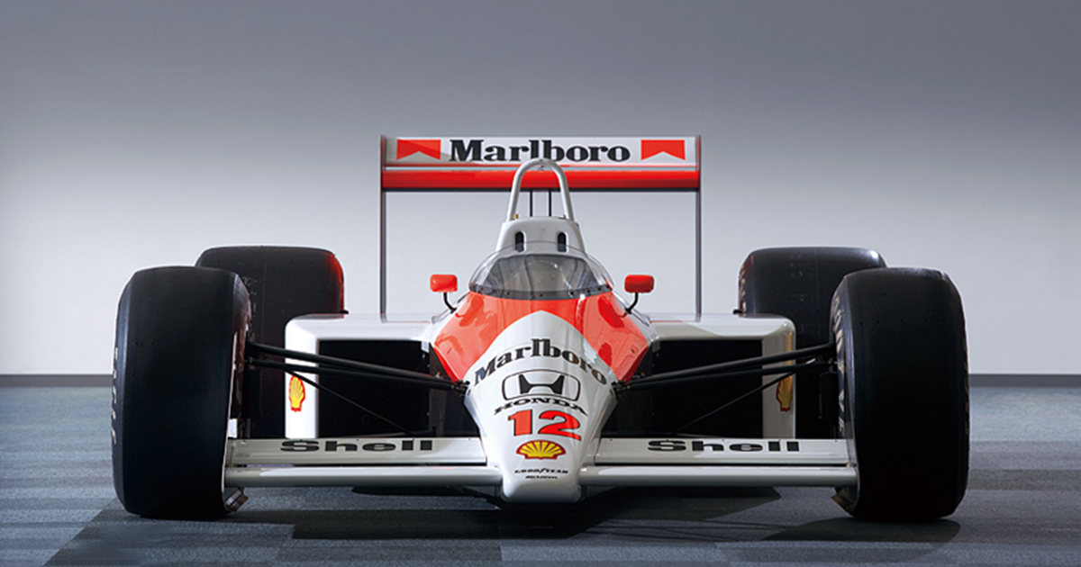Imagem do MP4/4 - Lendário carro F1 da McLaren. Post site F1 Hoje
