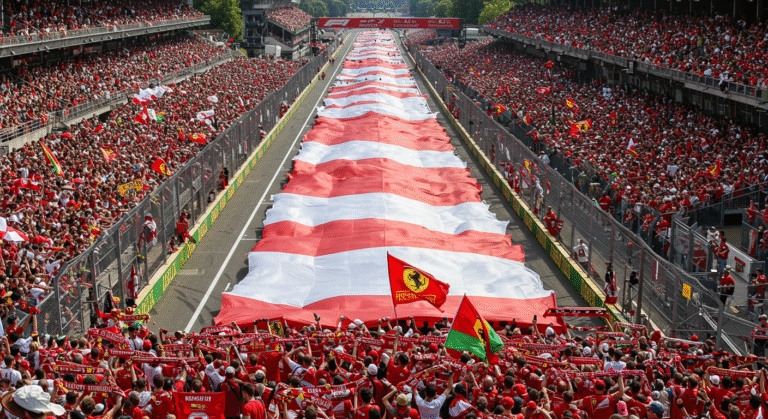 imagem dos fãs da ferrari na f1 hoje